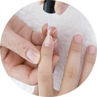 application of nail polish to treat nail fungus